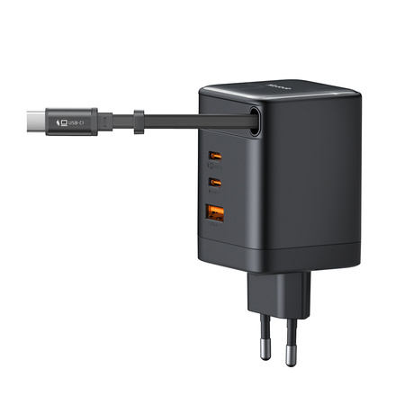 MCDODO SZYBKA ŁADOWARKA SIECIOWA ZASILACZ 3X USB-C + USB-A 100W KABEL 1M