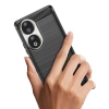 HURTEL ETUI SILIKONOWE CARBON CASE DO HONOR 90 ELASTYCZNE POKROWIEC CZARNY