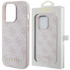 Etui Guess 4G Metal Gold Logo na iPhone 15 Pro - różowe