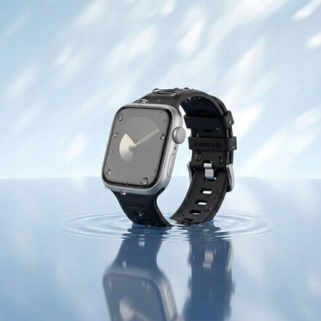 INNOSTYLE PASEK DO ZEGARKA SMARTWATCH 42 44 45 46 49 MM SILIKONOWY CZARNY