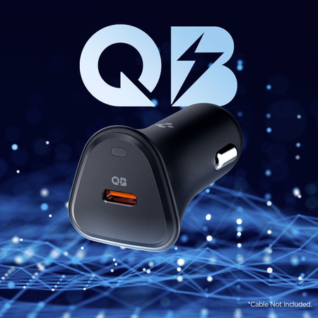 SPIGEN ŁADOWARKA CAR CHARGER ESSENTIAL EV301 30W DO TELEFONÓW SZYBKA OPIEKA