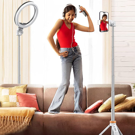 TECH-PROTECT BLUETOOTH SELFIE STICK STATYW TRIPOD DO SMARTFONÓW BIAŁY L03S