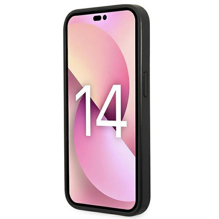 Karl Lagerfeld KLHCP14LSAPCHK iPhone 14 Pro 6,1" hardcase czarny/black Saffiano Choupette Head Patch