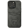 Guess GUHCP13LP4TPK iPhone 13 Pro / 13 6,1" czarny/black hardcase 4G Triangle Logo Cardslot