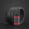Zapięcie rowerowe Rockbros RKS507-1BK na szyfr 1,8m - czarne