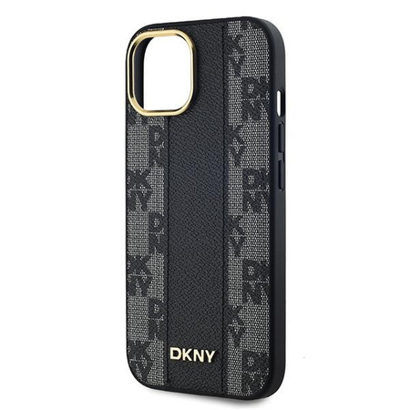 DKNY ETUI HARDCASE DO IPHONE 15 14 13 6.1 DO MAGSAFE SKÓRA CHECKERED MONO