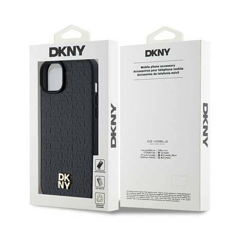 DKNY ETUI HARDCASE SKÓRZANE DO IPHONE 15 PLUS 14 PLUS DO MAGSAFE MONOGRAM