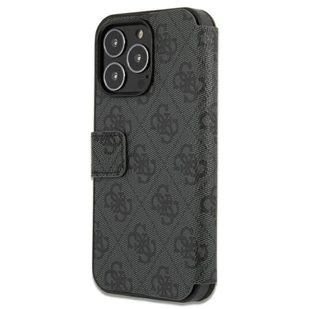 Etui Guess GUBKP13L4GMGGR na iPhone 13 Pro / 13 - szare book 4G Big Metal Logo