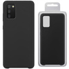 Silicone Case elastyczne silikonowe etui pokrowiec Samsung Galaxy A03s czarny