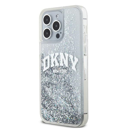 DKNY POKROWIEC HARDCASE LIQUID GLITTER DO IPHONE 15 PRO MAX Z LOGO WIELKIM