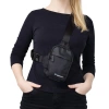 Mini saszetka na ramię Wozinsky WMS-W1 wodoodporna dwukomorowa na telefon unisex - czarna