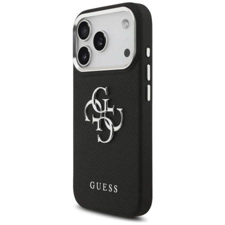 GUESS ETUI DO IPHONE 17 PRO GRANULOWANE LOGO 4G MAGNETYCZNE Z LOGO