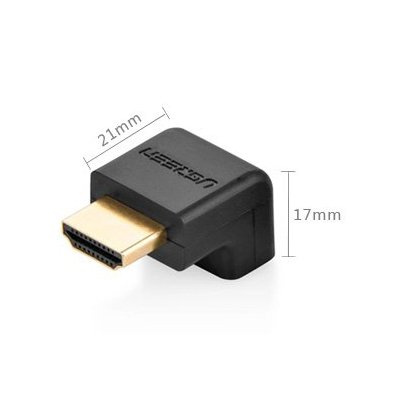 Ugreen adapter przejściówka HDMI (męski) - HDMI (żeński) czarny (HD112)