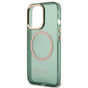 Guess GUHMP13LHTCMA iPhone 13 Pro / 13 6,1" zielony/khaki hard case Gold Outline Translucent MagSafe