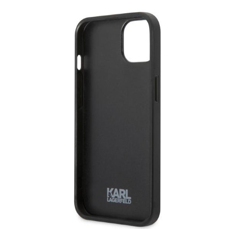 Etui Karl Lagerfeld KLHCP13SPMNIKBL na iPhone 13 mini hardcase - niebieskie Monogram Ikonik Patch