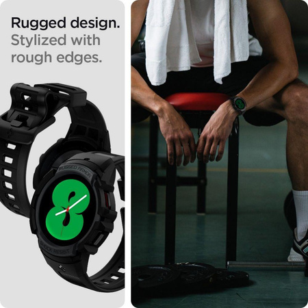 SPIGEN RUGGED ARMOR ”PRO” GALAXY WATCH 4 / 5 (44 MM) CHARCOAL GREY