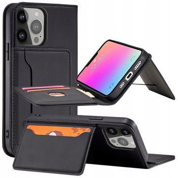 Magnet Card Case etui Samsung Galaxy S23 pokrowiec z klapką portfel podstawka czarne