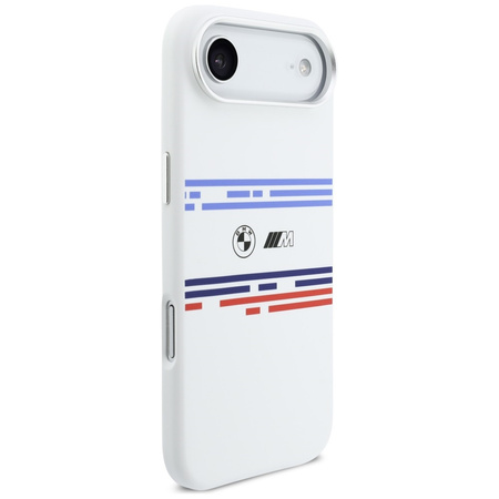 Etui BMW M Silicon Horizontal Line       MagSafe do iPhone Air biały