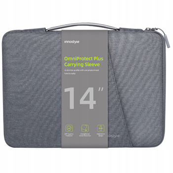 INNOSTYLE TORBA NA LAPTOPA 13 14 WODOODPORNA ETUI OMNIPROTECT PLUS SZARA