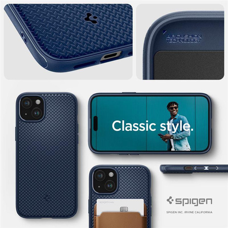 SPIGEN MAG ARMOR MAGSAFE IPHONE 15 NAVY BLUE