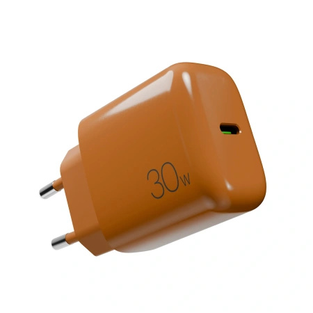 Ładowarka sieciowa Puro Pro Lite 30 W USB-C - pomarańczowa