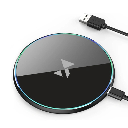 Ładowarka indukcyjna Wozinsky WLI-01Y 15W Qi z kablem USB-C - czarny