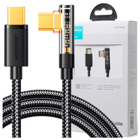 Joyroom kabel USB C kątowy - USB do szybkiego ładowania i transferu danych 3A 1,2 m czarny (S-UC027A6)