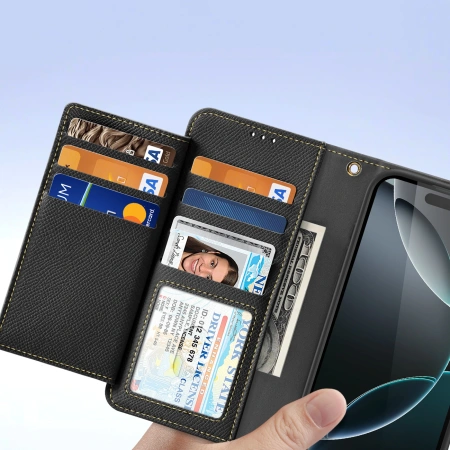 DUX DUCIS ETUI SKÓRZANE DO IPHONE 16 PRO MAX LAVA MAGNETYCZNE ZAMKNIĘCIE