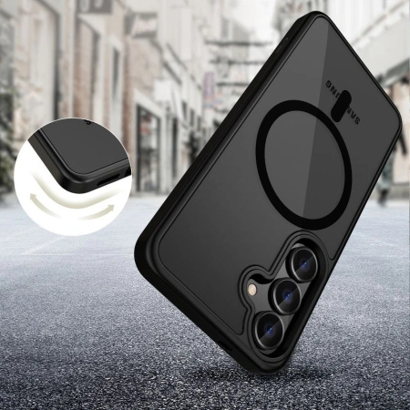 Etui Tech-Protect MagMat MagSafe na Nothing Phone 3 - czarno-przezroczyste