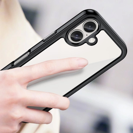 HURTEL ETUI OUTER SPACE CASE DO IPHONE 16 Z ŻELOWĄ RAMKĄ IDEALNE DO OCHRONY