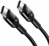 MCDODO KABEL USB-C SPIRALNY SPRĘŻYNOWY SZYBKIE ŁADOWANIE USB TYP C LED 2M