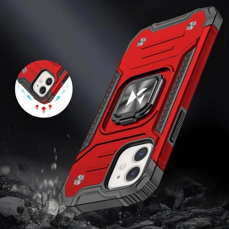 WOZINSKY RING ARMOR ETUI DO IPHONE 14 PLUS PANCERNY Z MAGNETYCZNYM UCHWYTEM