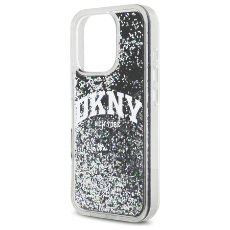 DKNY ETUI HARDCASE LIQUID GLITTER ARCH LOGO DO IPHONE 16 PRO MAX OCHRONA