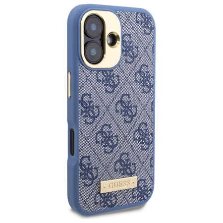 Guess GUHMP16MU4GPRB iPhone 16 Plus6.7 niebieski/blue hardcase 4G Logo Plate MagSafe