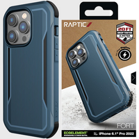 Raptic X-Doria Fort Case etui iPhone 14 Pro z MagSafe pancerny pokrowiec niebieski
