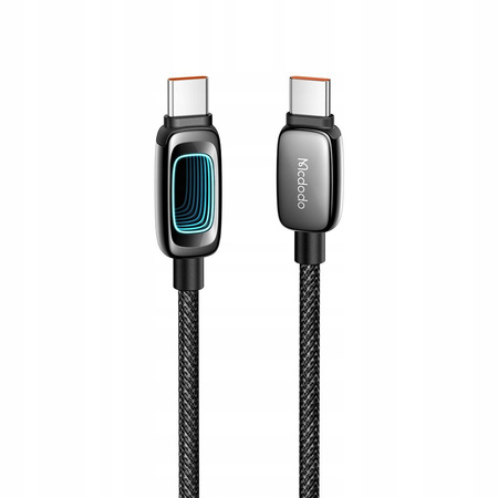 MCDODO KABEL USB-C USB-C SZYBKIE ŁADOWANIE USB TYP C PD 100W 1M CZARNY
