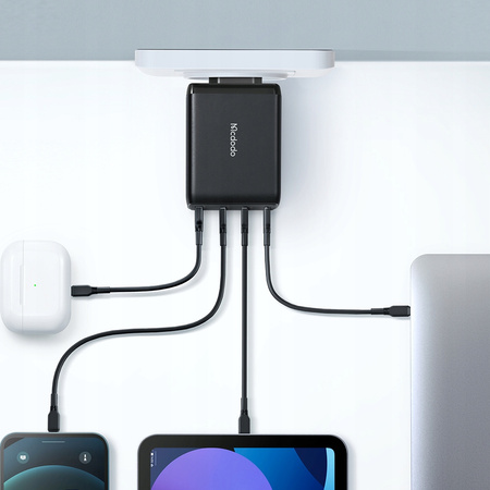 Phone Charger, GaN, Fast, USB-C/ USB, 4 PORTS, 120W, USB-C cable, Mcdodo
