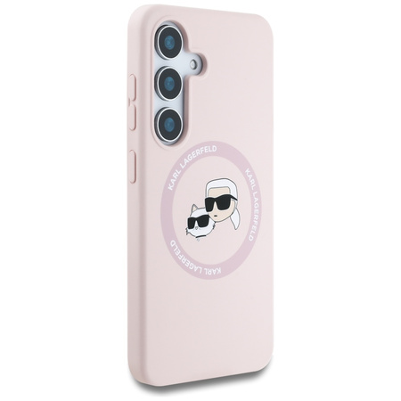 KARL LAGERFELD ETUI SILICONE DOUBLE HEADS AND CIRCLE DO MAGSAFE DO SAMSUNG
