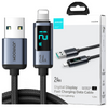 Kabel Lightning - USB A 2.4A 1.2m z wyświetlaczem LED Joyroom S-AL012A16 - czarny