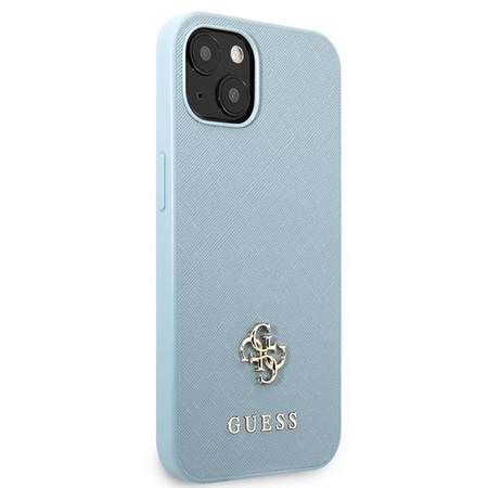 Guess GUHCP13SPS4MB iPhone 13 mini 5,4" niebieski/blue hardcase Saffiano 4G Small Metal Logo