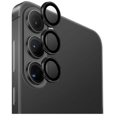 Szkło na obiektyw aparatu UNIQ Optix     Aluminium Camera Lens do Samsung Galaxy S26 / S26 Plus czarny
