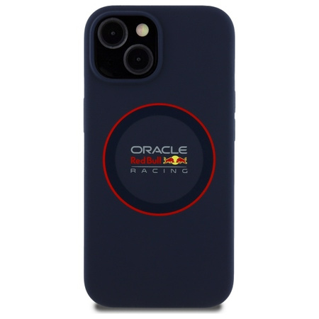 Red Bull RBHMP14S24SIILVR iPhone 14 6.1 hardcase granatowy/navy Silicone Red Ring MagSafe