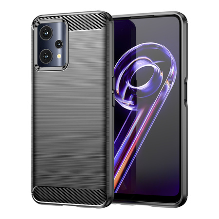 Carbon Case elastyczne etui pokrowiec Realme 9 Pro czarny