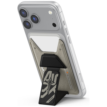 Portfel Skinarma Kado Aegis Magnetic     Cardholder Grip Stand szary