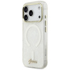 Etui Guess IML Shell Script Metal        MagSafe do iPhone 17 Pro Max biały