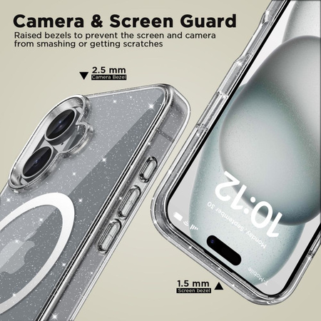 TECH-PROTECT ETUI FLEXAIR DO MAGSAFE DO IPHONE 16 ZOPTYMALIZOWANE OCHRONĄ