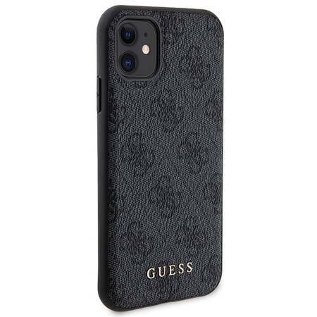 Zestaw Guess GUBPM5N614GEMGK iPhone11 6.1 hardcase + Powerbank 5000mAh MagSafe czarny/black 4G Metal Logo