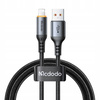 MCDODO KABEL USB-A LIGHTNING SZYBKIE ŁADOWANIE 12W 1M POWER OFF LED