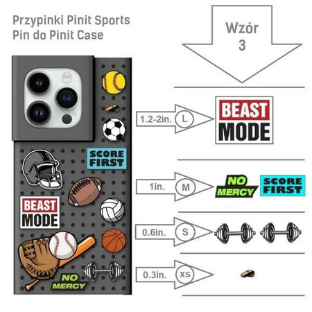 PINIT PRZYPINKI SPORTOWE DO CASE IPHONE 12 13 14 15 SZYBKIE ZASTOSOWANIE