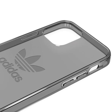 Etui Adidas OR Protective na iPhone 12 / iPhone 12 Pro Clear Case czarny przezroczysty/smokey black 42385